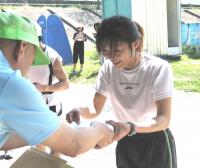 女子優勝の田中美香さん