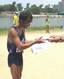 男子ハーフ優勝者；松本明さん