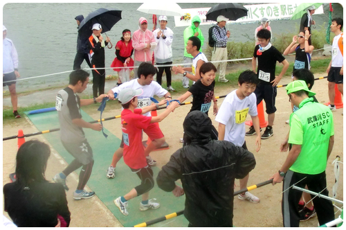 2012年大会のリレー風景