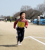 小学生1Kmマラソンのゴール