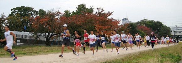 10Kmの部のスタート 10Kmの部のスタート