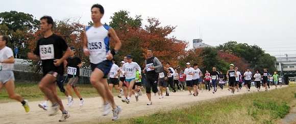 5Kmの部のスタート 5Kmの部のスタート