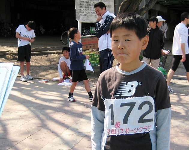 小学生1Kmランニング表彰式・村田龍史君 小学生1Kmランニング表彰式・村田龍史君