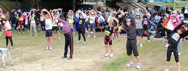 準備体操の風景 準備体操の風景