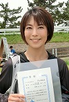 10Kmの部で優勝の武田有加さん