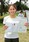 5Kmの部で優勝の糸氏明子さん