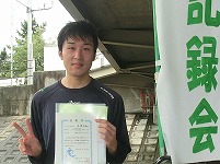 10Kmの部で優勝の長瀬大典さん