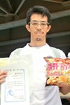 5Kmの部で優勝の鷹取健太郎さん 5Kmの部で優勝の鷹取健太郎さん