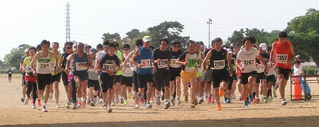 10Km・5Kmの部のスタート 10Km・5Kmの部のスタート
