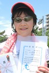 10Kmの部で優勝の姉川和子さん
