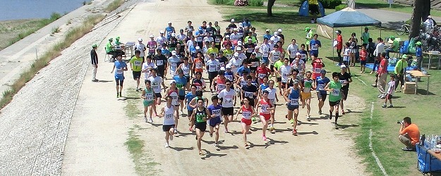 2014年6月ロード記録会10Km5Kmのスタート 2014年6月ロード記録会10Km5Kmのスタート