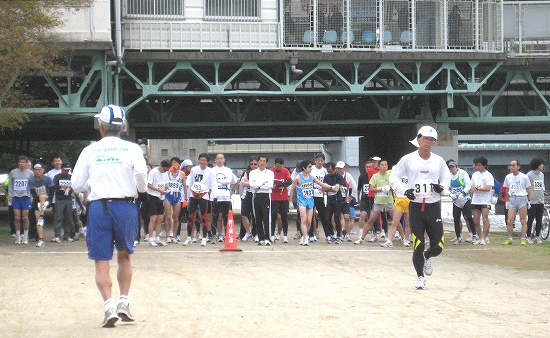 10Km、5Kmのスタート前