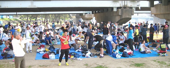 選手の集合風景 選手の集合風景